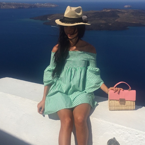 Zara Dresses & Skirts - Zara striped off shoulder dress